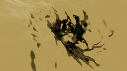 Wall Mural - pink and brown background. design.bright waves in the animation that flow into the bolt and are high