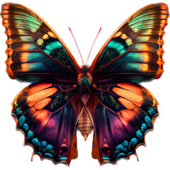 Wall Mural - butterfly overlay, generated image