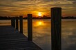 Scenic sunset at Faye Lake Park Port St.John in Cocoa Florida