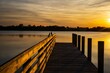 Scenic sunset at Faye Lake Park Port St.John in Cocoa Florida