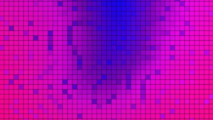 Poster - Abstract glitch effect on a colorful screen. Motion. Old fashioned retro tv monitor.