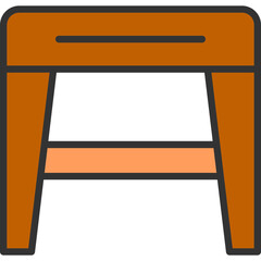 Wall Mural - Stool f Icon