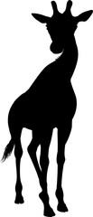 Sticker - Giraffe Animal Silhouette