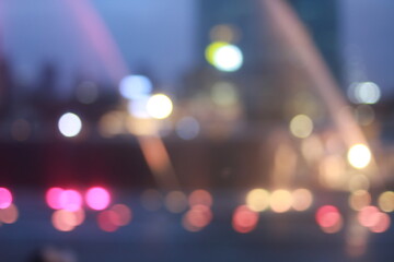 Wall Mural - The bokeh light of icon Siam