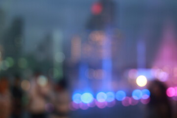 Wall Mural - The bokeh light of icon Siam