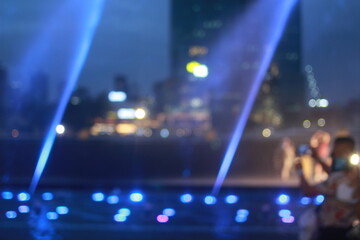 Wall Mural - The bokeh light of icon Siam