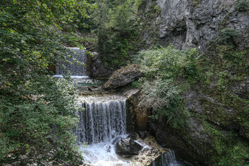 Talbach Gorge river and waterfal, Schladming, Styriaq, Austria