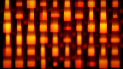 Wall Mural - red and orange boxes - graphic randomize concept - abstract 3d rendering