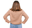 © Krakenimages.com - Young beautiful woman wearing casual clothes standing backwards looking away with arms on body