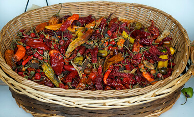 Wall Mural - exotic spices on the farmers market of madeira