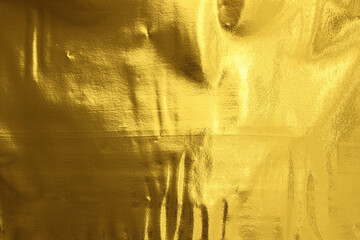 Wall Mural - gold texture background foil crumpled golden