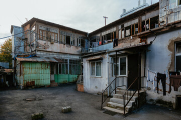 Wall Mural - Ghetto, slum district, old housing