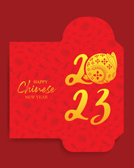 Wall Mural - Chinese New Year 2023 lucky red envelope
