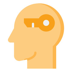 Sticker - Human Mind Keyword Icon