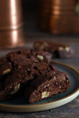 Sticker - chocolate chip cookies biscotti dessert on the table