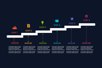 Minimal infographic label design with icons infographic template for business presentation banner