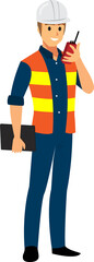 Wall Mural - Technician and builders and engineers and mechanics png