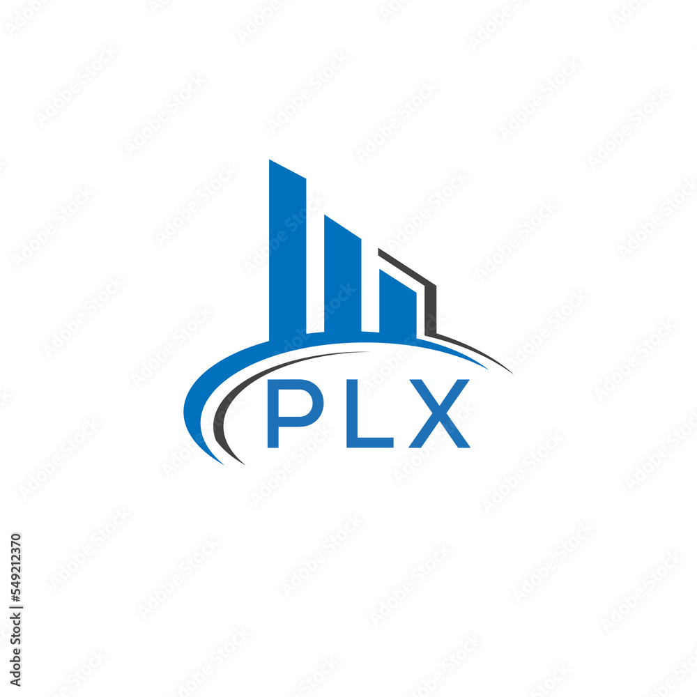 Plx Script Icon PLX letter logo. PLX blue image. PLX Monogram logo design for ...