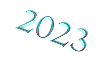 Poster - 2023. New Year or Christmas decoration.