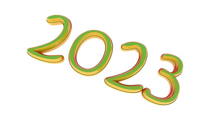 Poster - 2023. New Year or Christmas decoration.