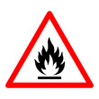 © ยงยุทธ จันทะบุตร - Flammable Symbol Sign ,Vector Illustration, Isolate On White Background Label .EPS10