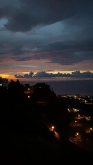 Poster - Coucher de soleil à Tahiti, Polynésie française