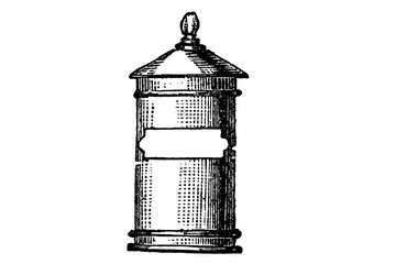 Wall Mural - Apothecary Jar - 1897 Vintage Engraved Illustration