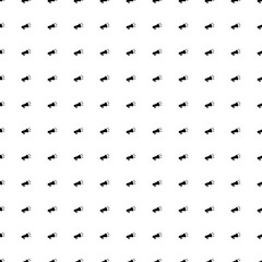 Poster - Square seamless background pattern from black megaphone symbols. The pattern is evenly filled. Vector illustration on white background