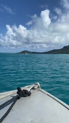 Sticker - Balade en bateau sur le lagon de Maupiti, Polynésie française