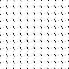 Poster - Square seamless background pattern from geometric shapes are different sizes and opacity. The pattern is evenly filled with big black falling rocket symbols. Vector illustration on white background