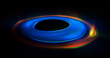 Wall Mural - glow swirl light effect. circular lens flare. abstract rotational lines. power energy element. lumin