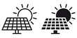 ofvs239 OutlineFilledVectorSign ofvs - solar energy vector icon . solar panel sign . isolated transparent . outline and filled version . AI 10 / EPS 10 . g11579