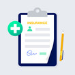Health insurance form