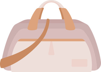 Poster - Baggage for international travel semi flat color raster object. Putting inside traveler belongings. Full sized item on white. Simple cartoon style illustration for web graphic design and animation
