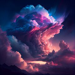 Wall Mural - Sunset Cloud 
