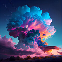 Wall Mural - Sunset Cloud 
