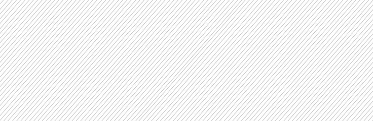 Wall Mural - Diagonal lines pattern on white background. Straight lines pattern for backdrop and wallpaper template. Realistic lines with repeat stripes texture. Simple geometric background, vector illustration
