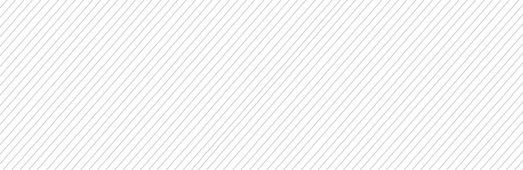 Wall Mural - Diagonal lines pattern on white background. Straight lines pattern for backdrop and wallpaper template. Realistic lines with repeat stripes texture. Simple geometric background, vector illustration