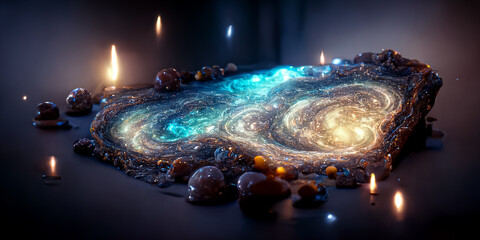 Wall Mural - galaxy sky space 3d
