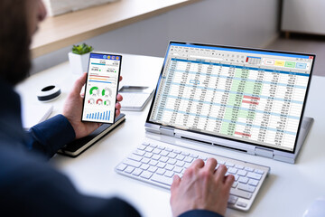 Poster - KPI Data Analyst Dashboard. Information Technology
