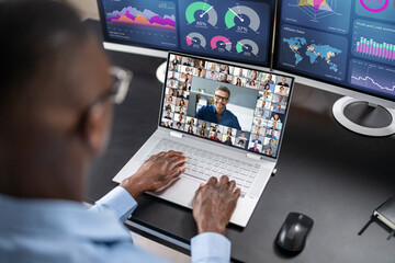 Poster - Video Conference Business Call. African Conferencing