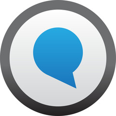 Fototapete - chat bubble modern button