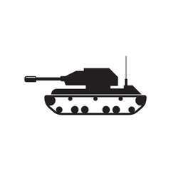 Wall Mural - battle tank icon logo vector design template