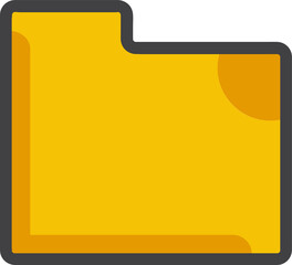 Aufkleber - file folder outlined icon