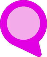 Fototapete - chat bubble flat icon