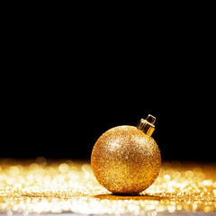 Wall Mural - Glitter christmas ball