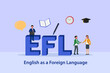 People learn english as a foreign language