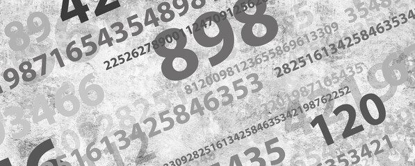 Sticker - Creative and modern background with numbers.	