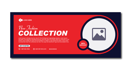 Fashion Sale Collection Facebook Cover TEMPLATE