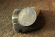 German 2 Euro coin obverse. European bimetallic coin.